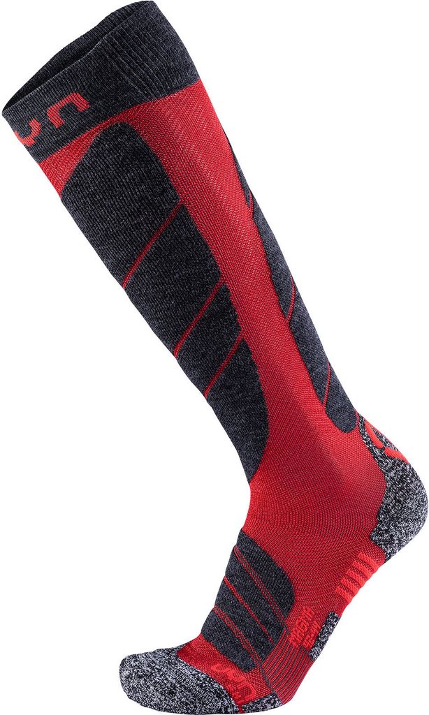 UYN Magma Skisocken Herren dark red/anthrazit 45-47