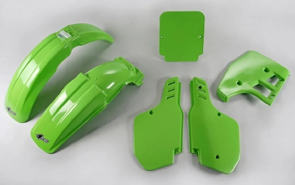 Remplacez vos plastiques cassés sur Kawasaki KX 125 1988 kit UFO