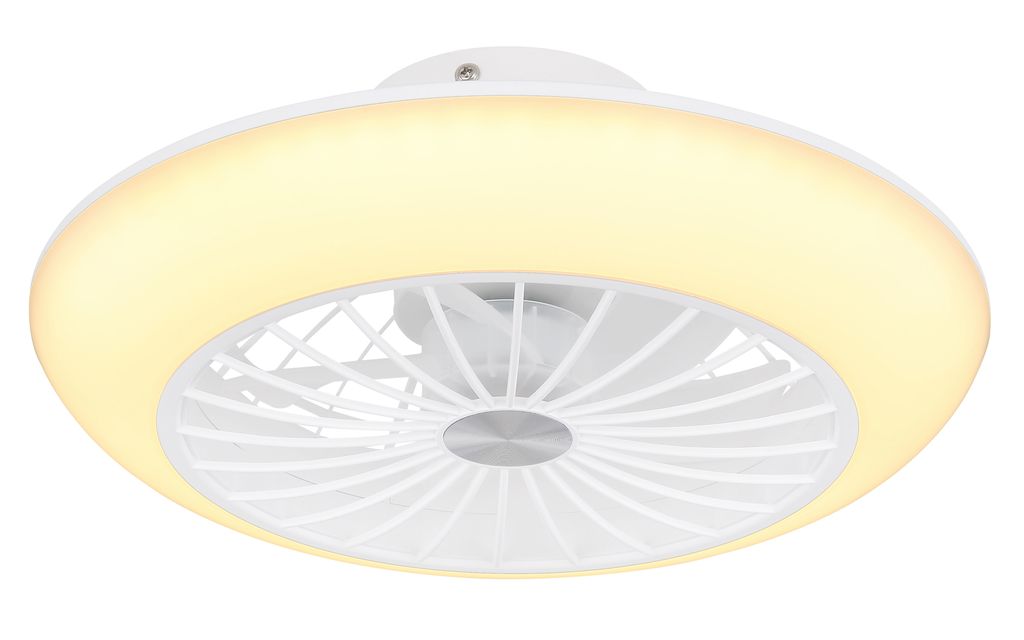 Stropný ventilátor Globo Lighting kovovo biely, LED Obrázok produktu 