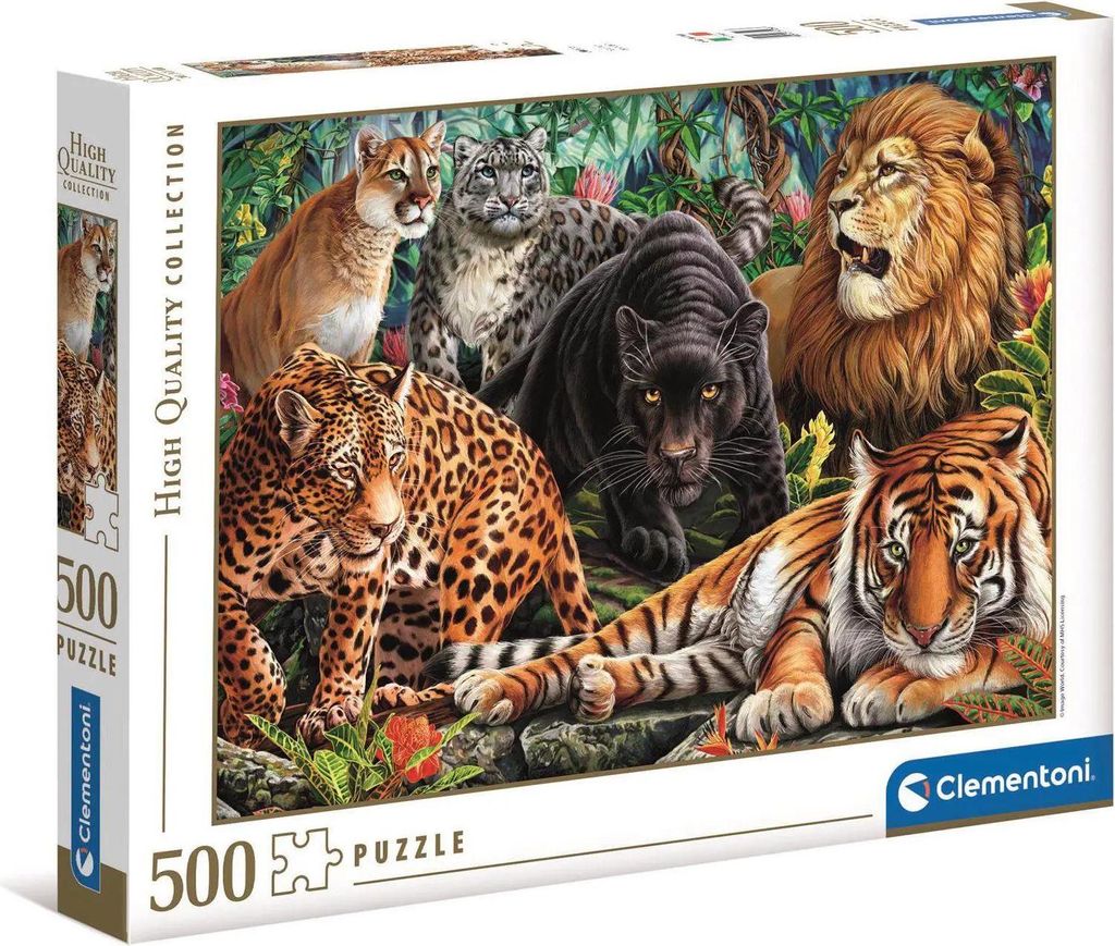 Clementoni 500Ks Puzzle S Divokými Mačkami 35126 Str.6 Obrázok produktu 