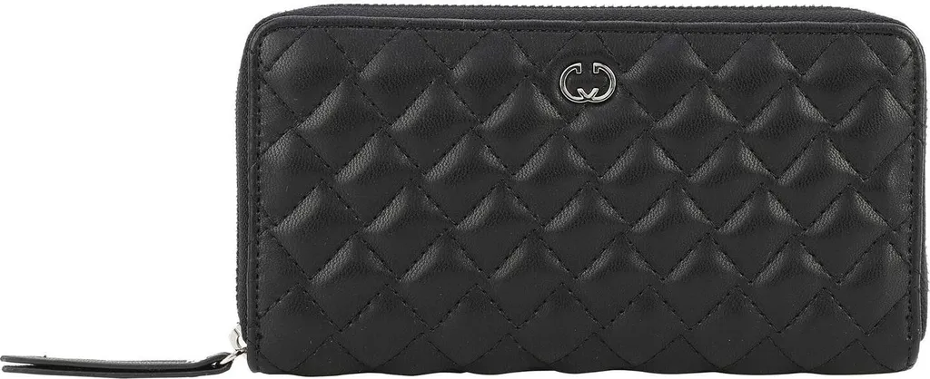 Grand Portefeuille Noir Panorama GERRY WEBER en Cuir Synthétique Grainé