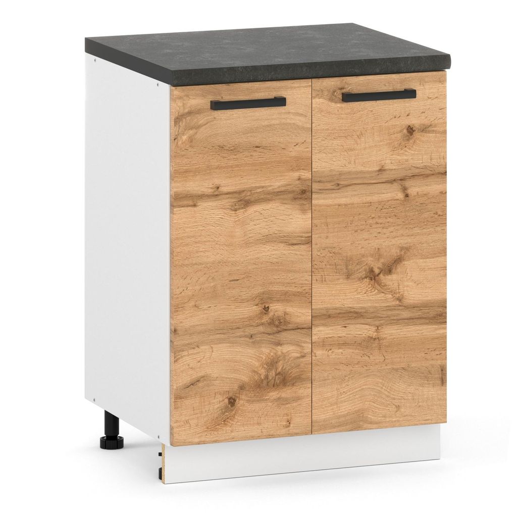 ULWEHOME | Unterschrank 60 cm Eiche Wotan, Produktbild 