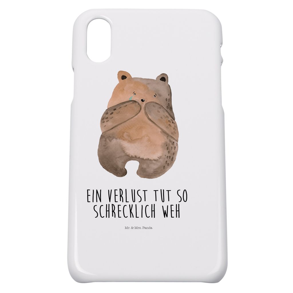 Mr. & Mrs. Panda Iphone 10 Handyhülle Bär Verlust - Weiß - Geschenk, X, Handy Case, Teddy, Trauer Trauergeschenk Traurig Trösten Trost Liebesku...
