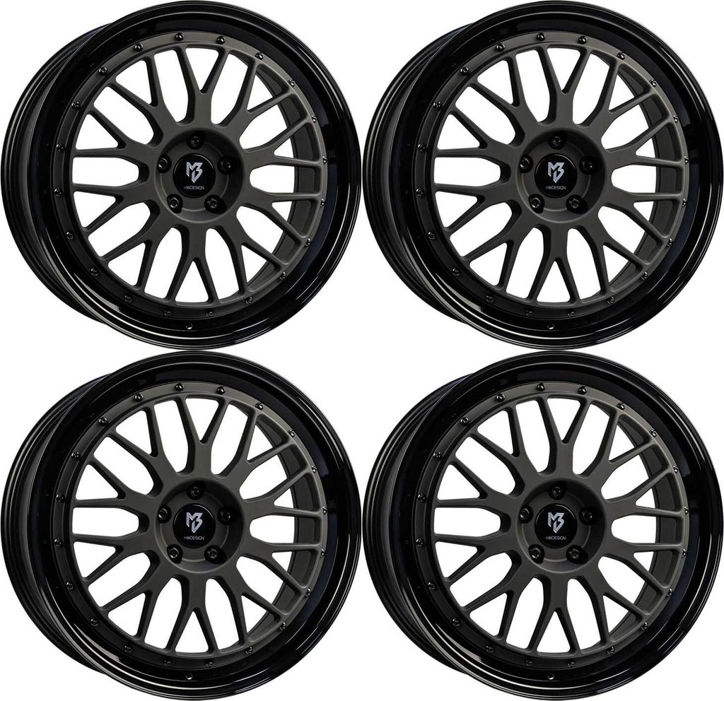 MB Design Felgen LV1 8.5Jx19 ET 45 5x114,3 Diamant Schwarz 4-LV18519455C1-BP1B3 kompatibel mit Citroen C4