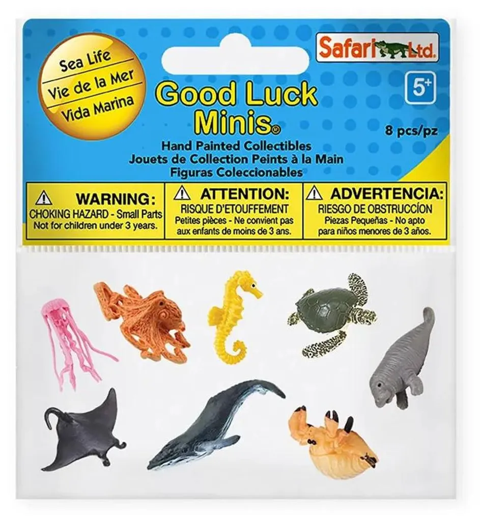 Safari Ltd Fun Pack Sea Life : 8 Figurines Animaux Marins Multicolores