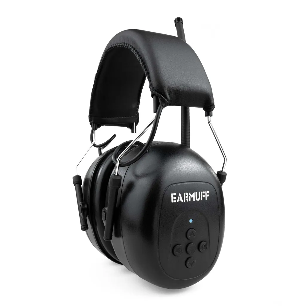 Casque antibruit SNR 31dB avec radio FM intégrée et serre-tête réglable