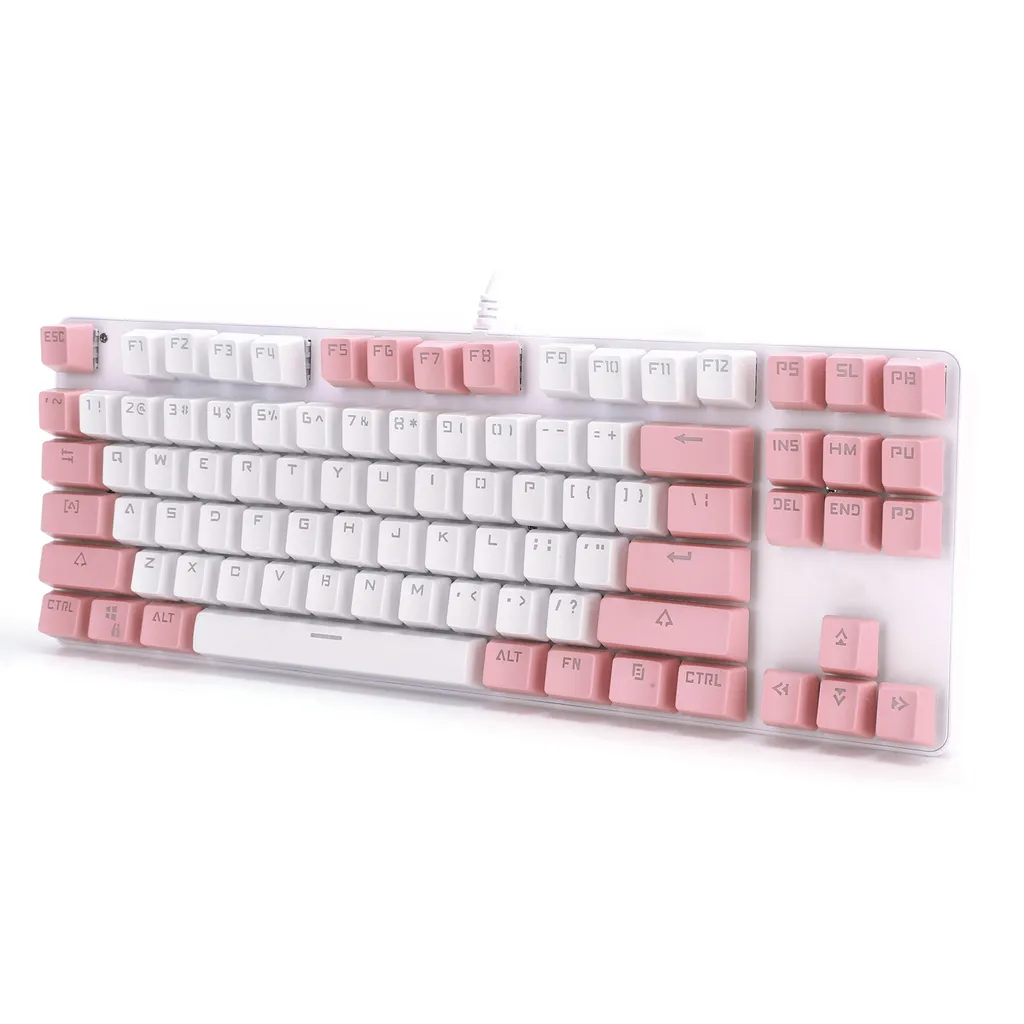 Clavier mécanique rétroéclairé 87 touches format compact anti-ghosting