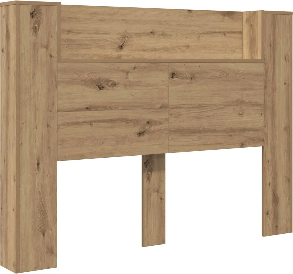 Armadio testiera con LED in rovere Artisan 140 x 16,5 x 103,5 cm