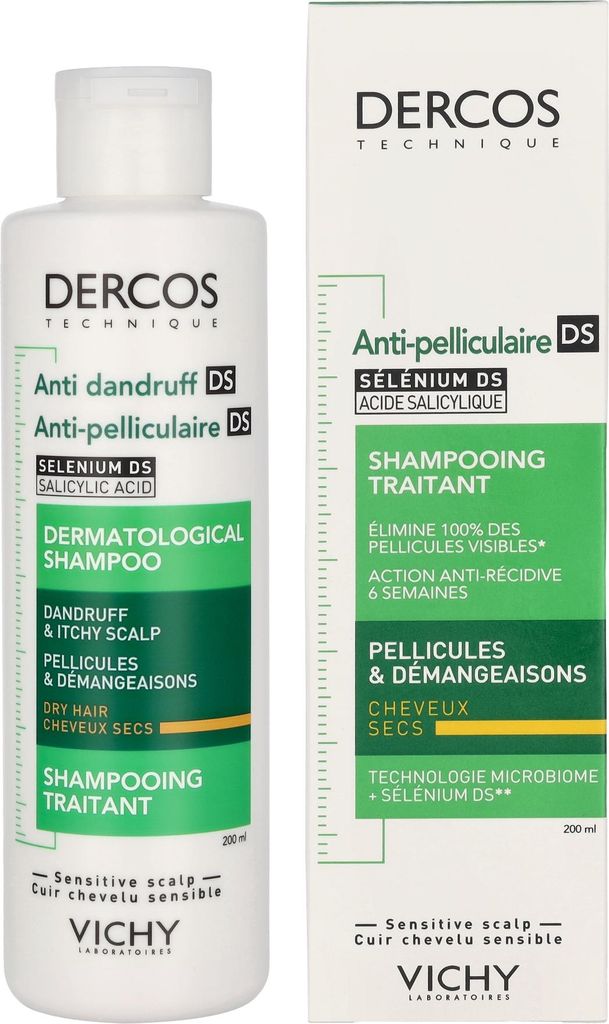 Vichy 3337871330262, Unisex, Shampoo, trockenes Haar, 200 Produktbild 