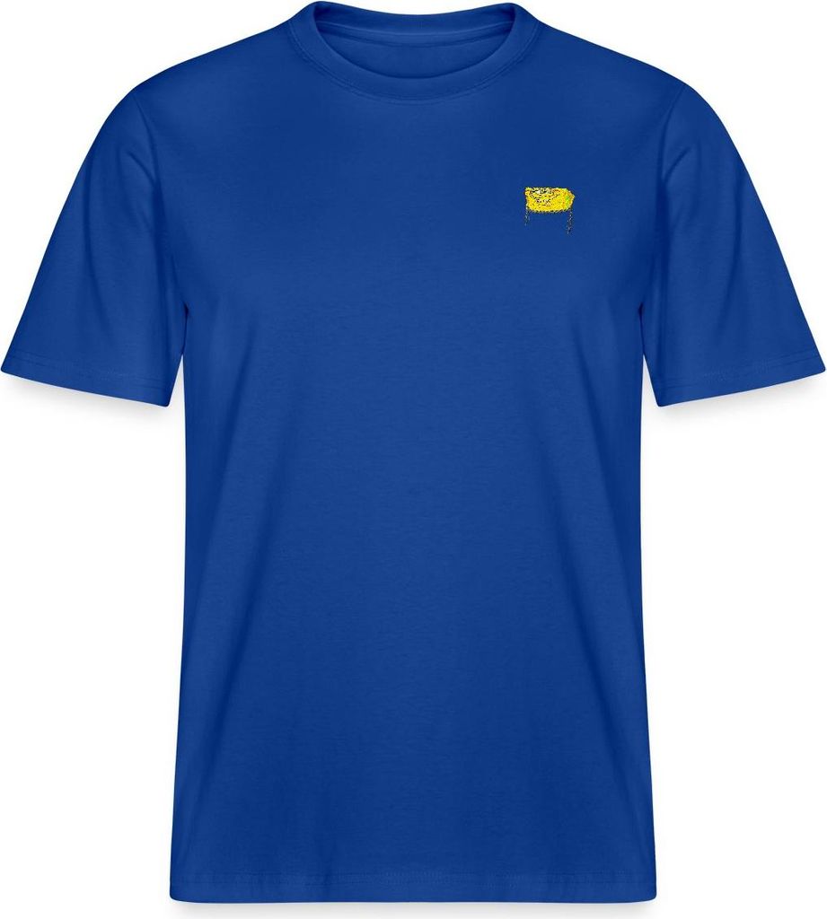 Spreadshirt SpongeBob Schwammkopf Stick Brustmotiv Relaxed Fit Uni T-Shirt, S, Dunkelblau