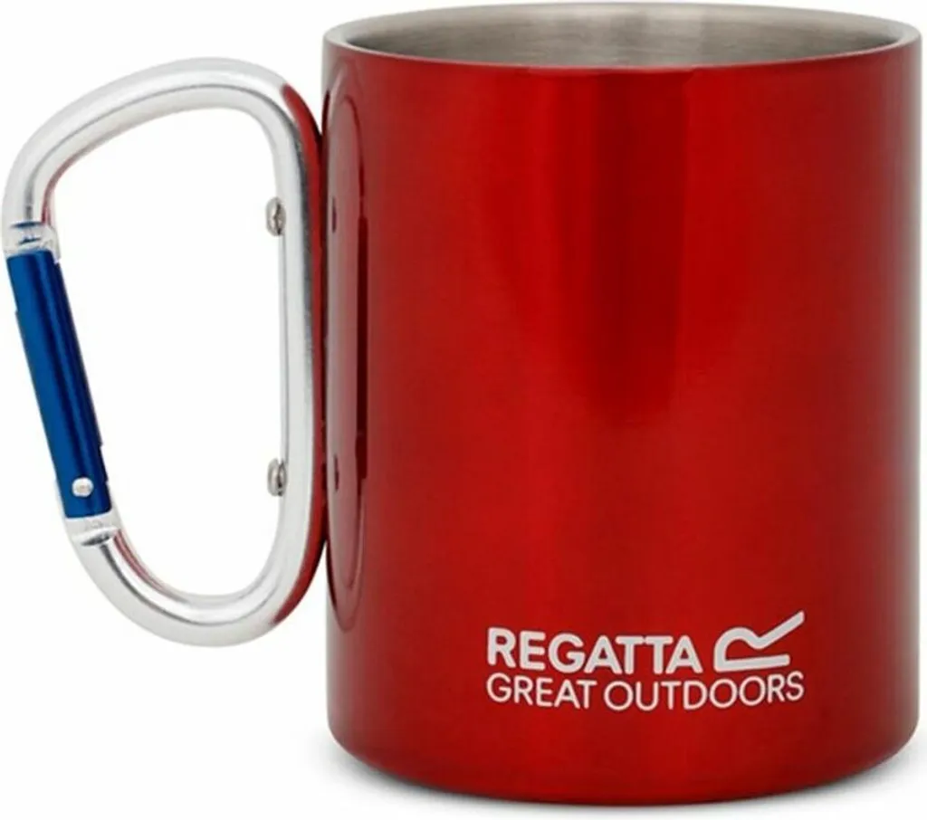 Mug de camping isotherme Regatta RCE121-100 rouge en inox 0.3L