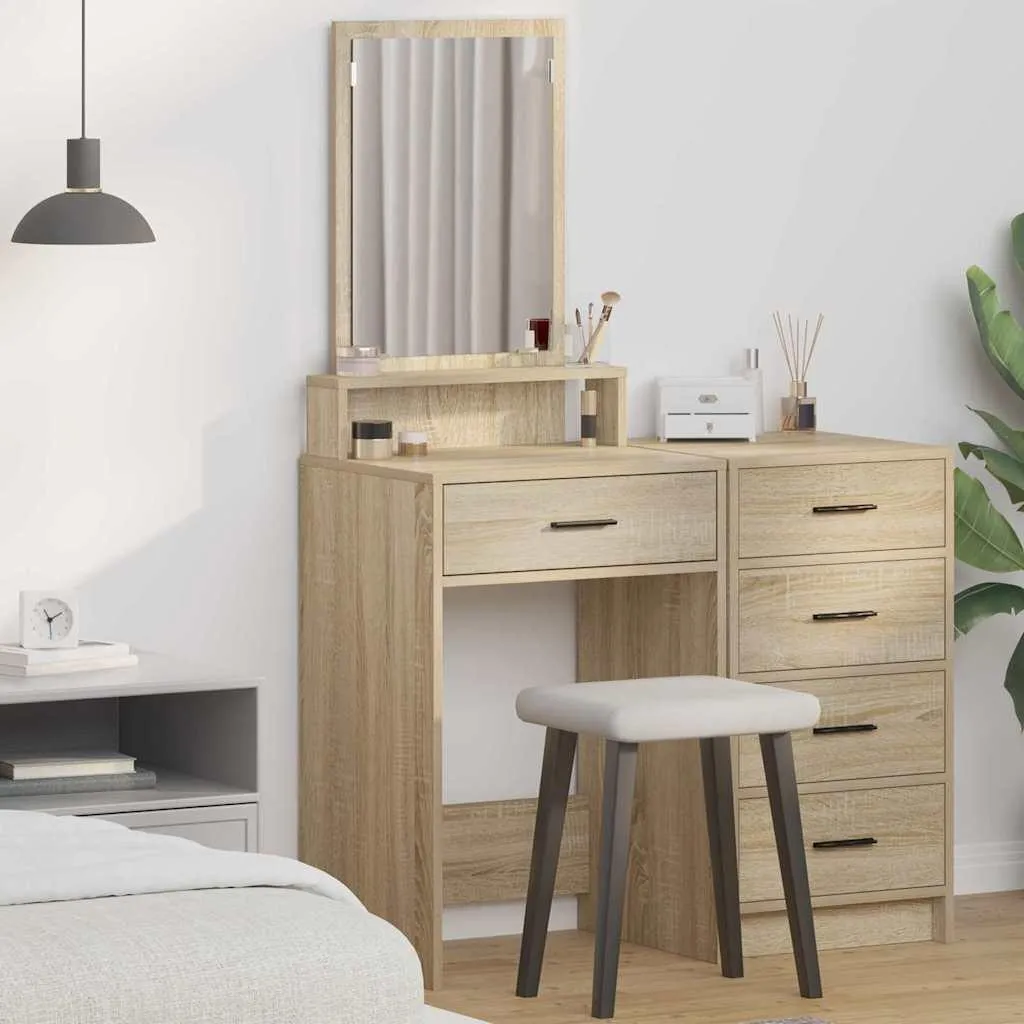 Comodino Alto 140 cm Rovere Sonoma: Design Industriale e Funzionale