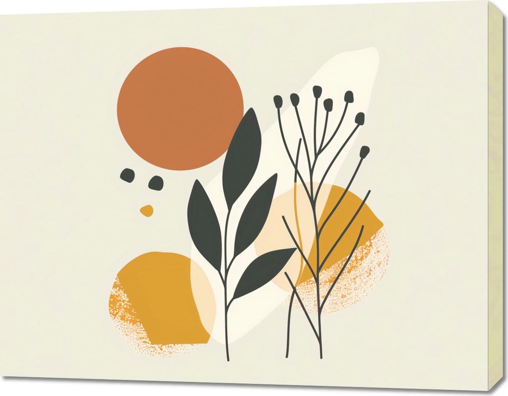 Bild 90x70cm Botanischer Druck