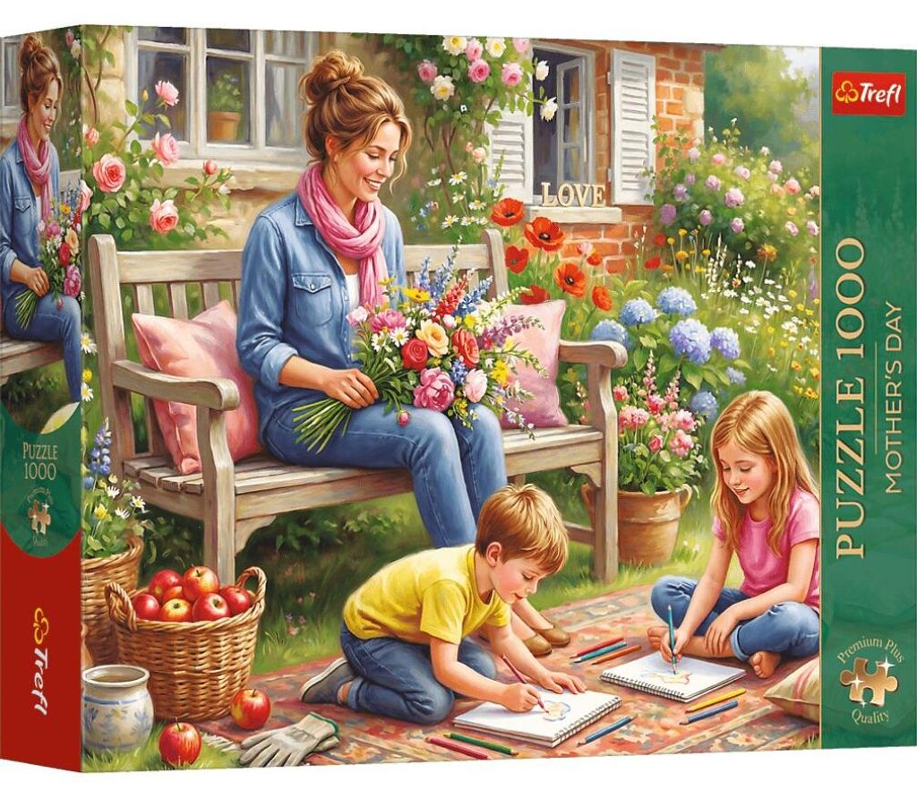 Puzzle da 1000 pezzi "Festa della Mamma": La famiglia in Immagine del prodotto 