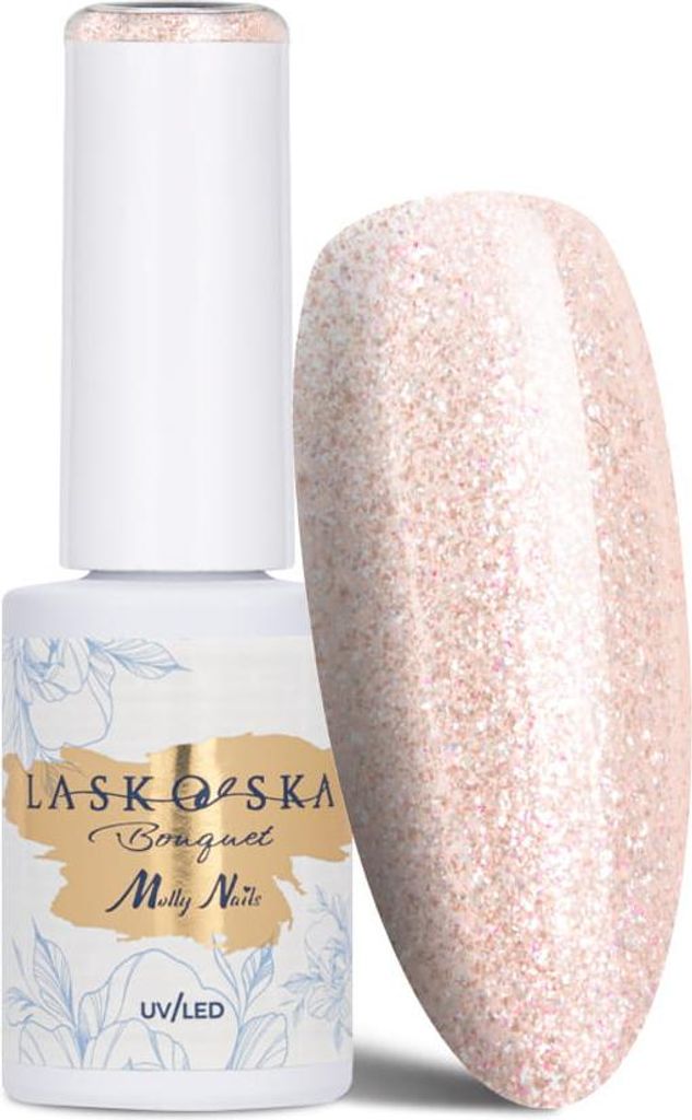 Molly Nails @Bouquet by Laskovska Sparkling Rose HEMA/Di-HEMA-freier Hybrid-Nagellack, 7 g