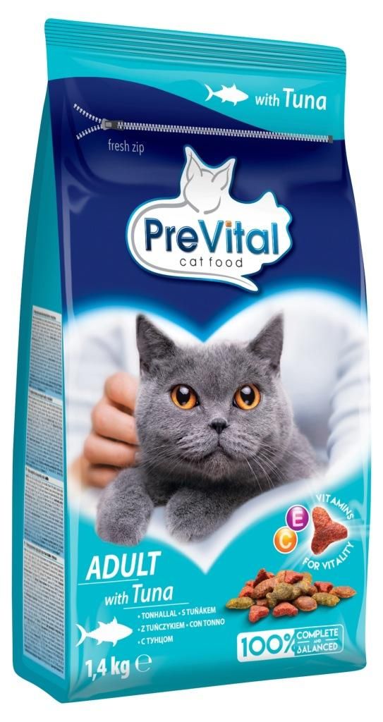 PREVITAL Pełnoporcjowa sucha karma dla dorosłych kotów z Zdjęcie produktu 