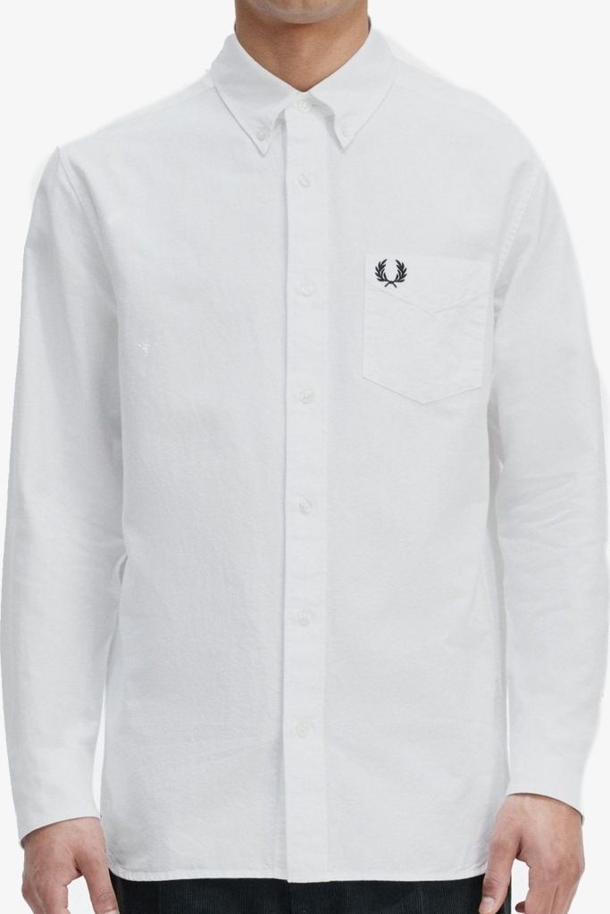 FRED PERRY OXFORD SHIRT Weiß
