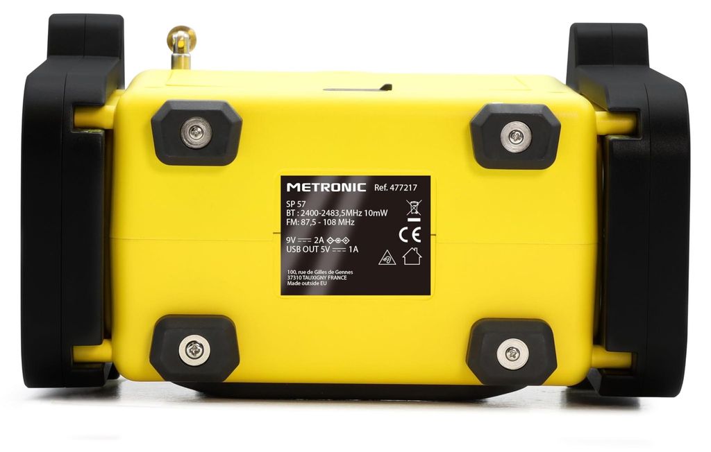 Metronic Baustellenradio Bauelektronik 477217 Bluetooth USB Produktbild 
