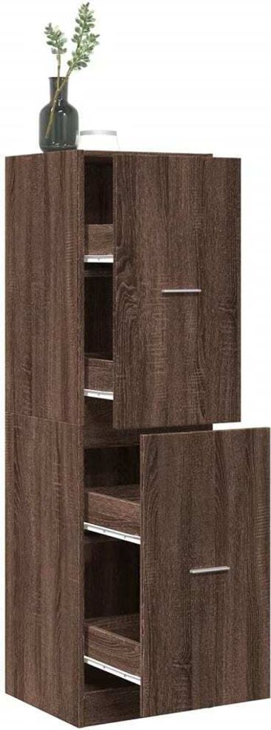 Apothekerschrank Eichen-Optik 40x41x144,5 cm Holzwerkstoff, Aktenschränke 2024 Neu