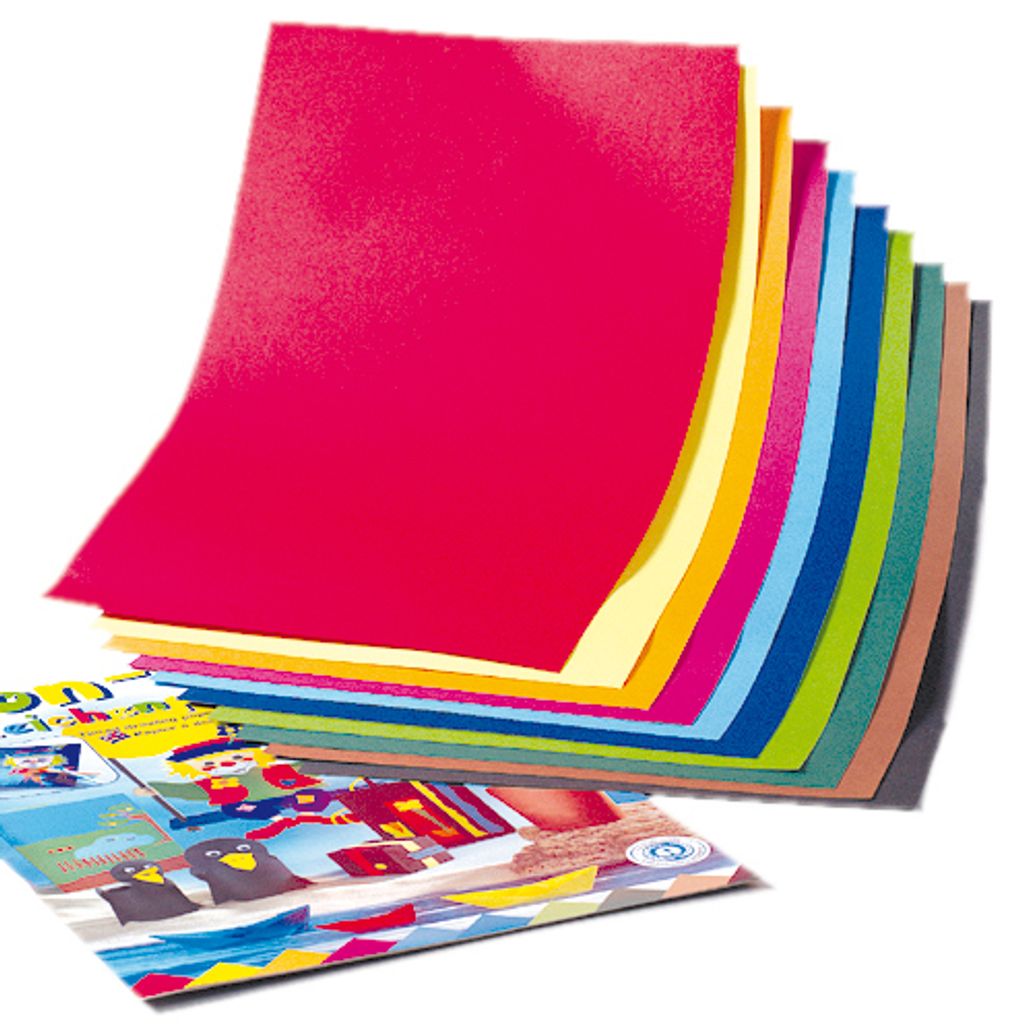 Glorex Tonzeichenpapierblock 130g/m² sortiert A4, 20 Blatt Produktbild 16