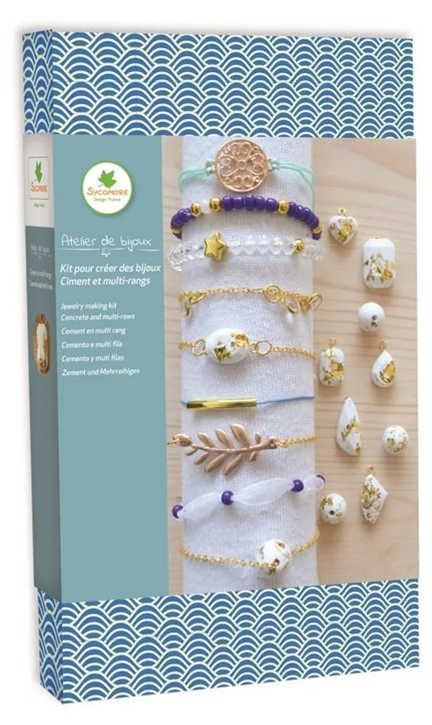 Bracelet Toopiz Bijoux Atelier en Ciment multi-rangs au style brut