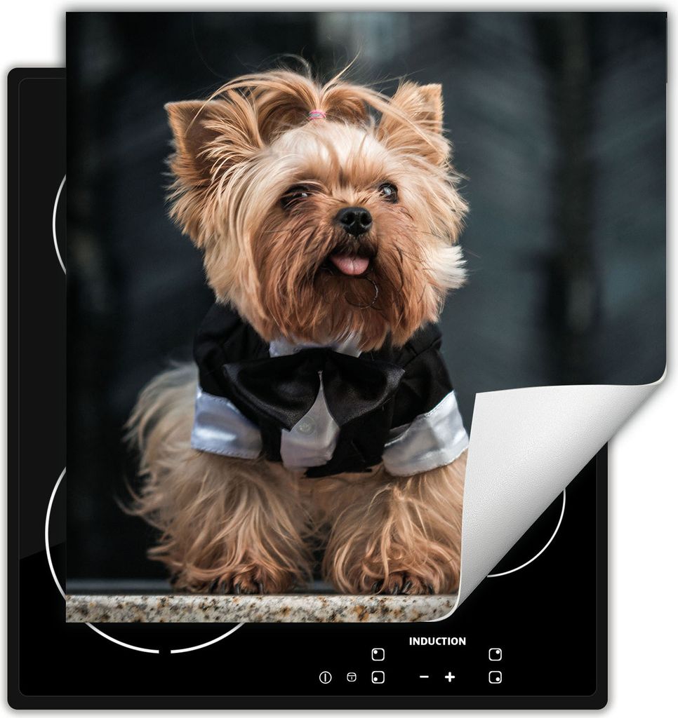 DarHaus Herdabdeckplatte 60x52 cm Anti Rutsch Matte Aufrollbar, Hund York