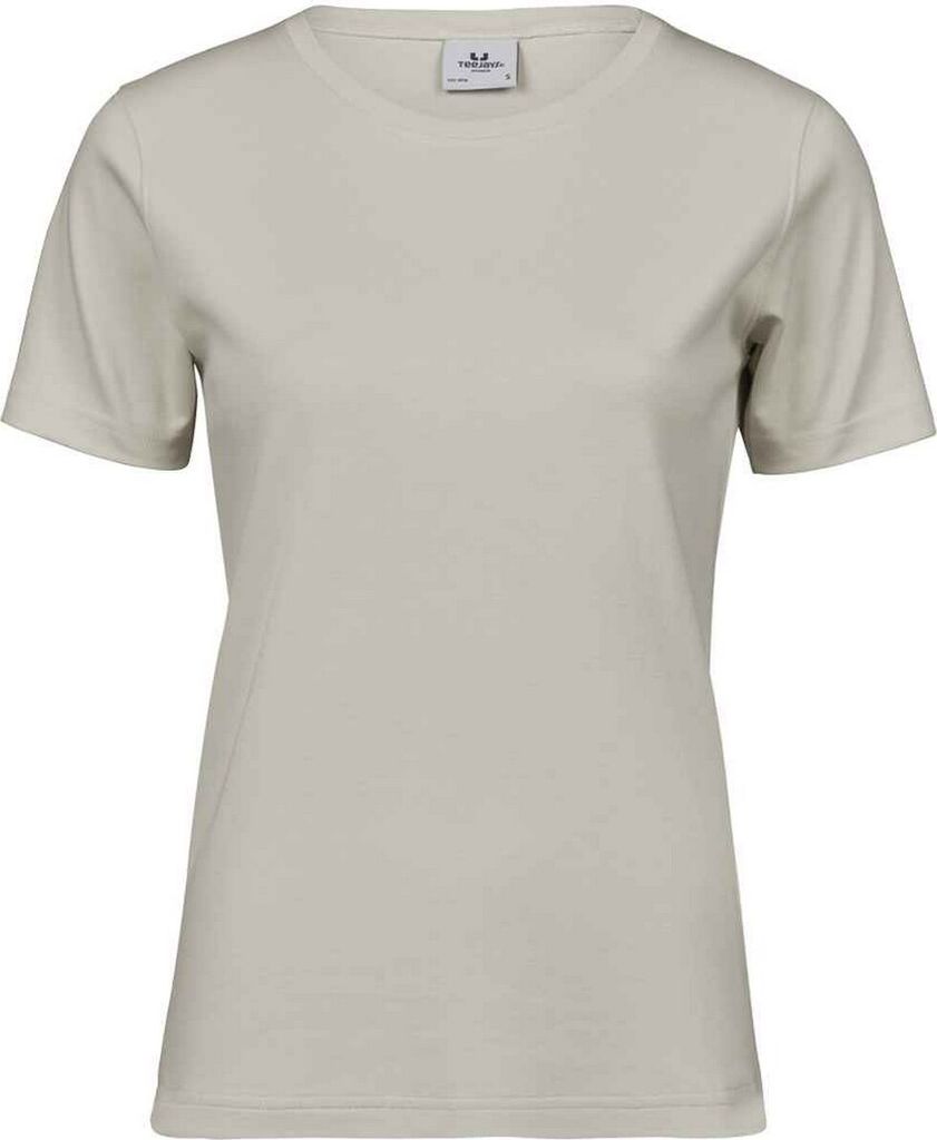 Tee Jays Damen Interlock T-Shirt PC3842 (XL) (Zementgrau)