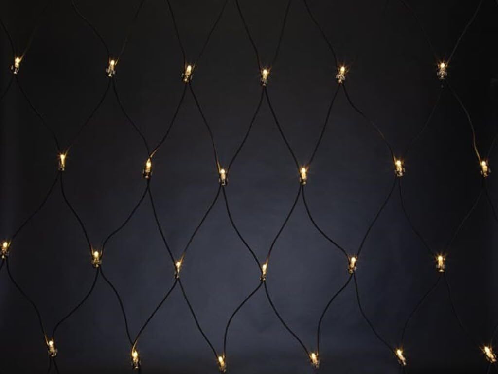 Subra Led - Subra-Erweiterung - 2 x 2 m - 144 warmweiße Lampen - schwarzes Kabel - 230 V
