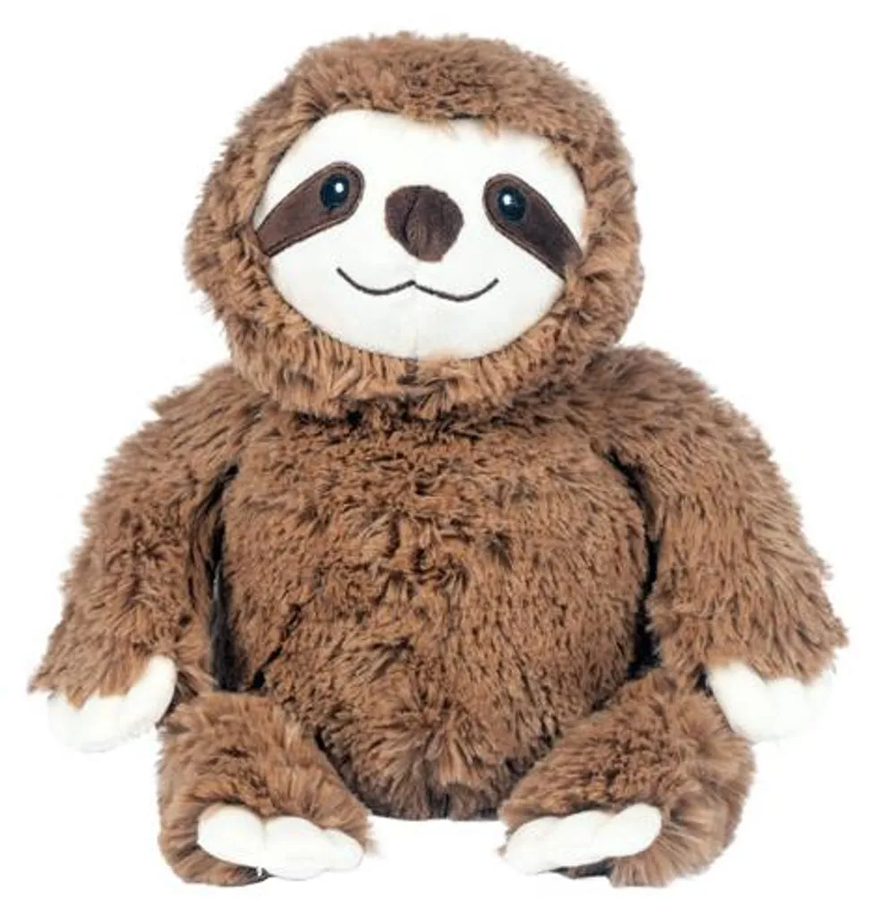 STEPPOS Peluche micro-ondes Paresseux - Bouillotte déhoussable 25cm
