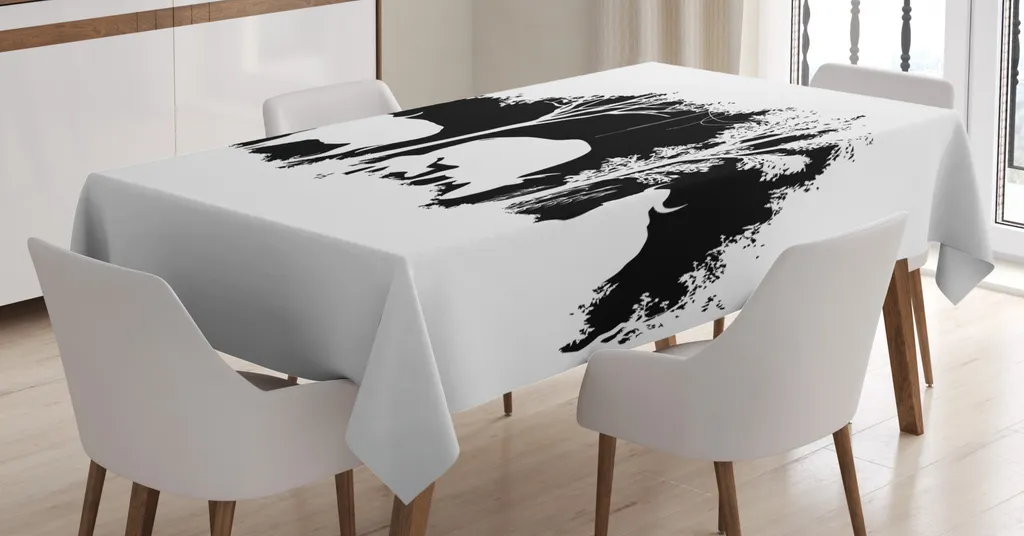 Tovaglia Design Bisonte ABAKUHAUS Antracite 140x170cm Alta Qualità