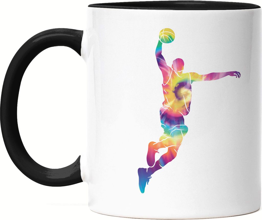 Basketball Tasse Schwarz Sport Mannschaft Spieler Korb Teamsport Gewinner Ballsport Jersey Team Mannschaftssport