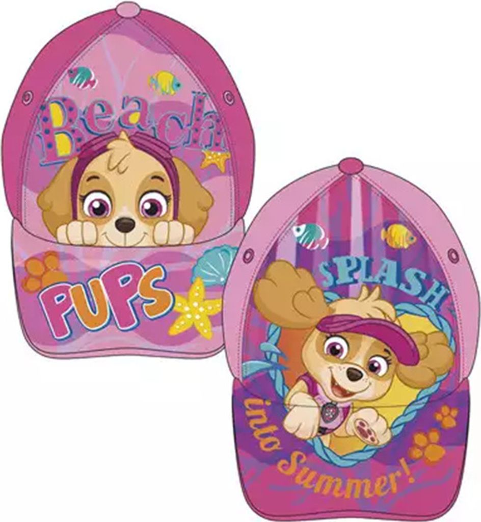 Paw Patrol Mädchen Kappe Sonnenhut Schirmmütze Basecap INTO SUMMER rosa Gr. 48-51cm