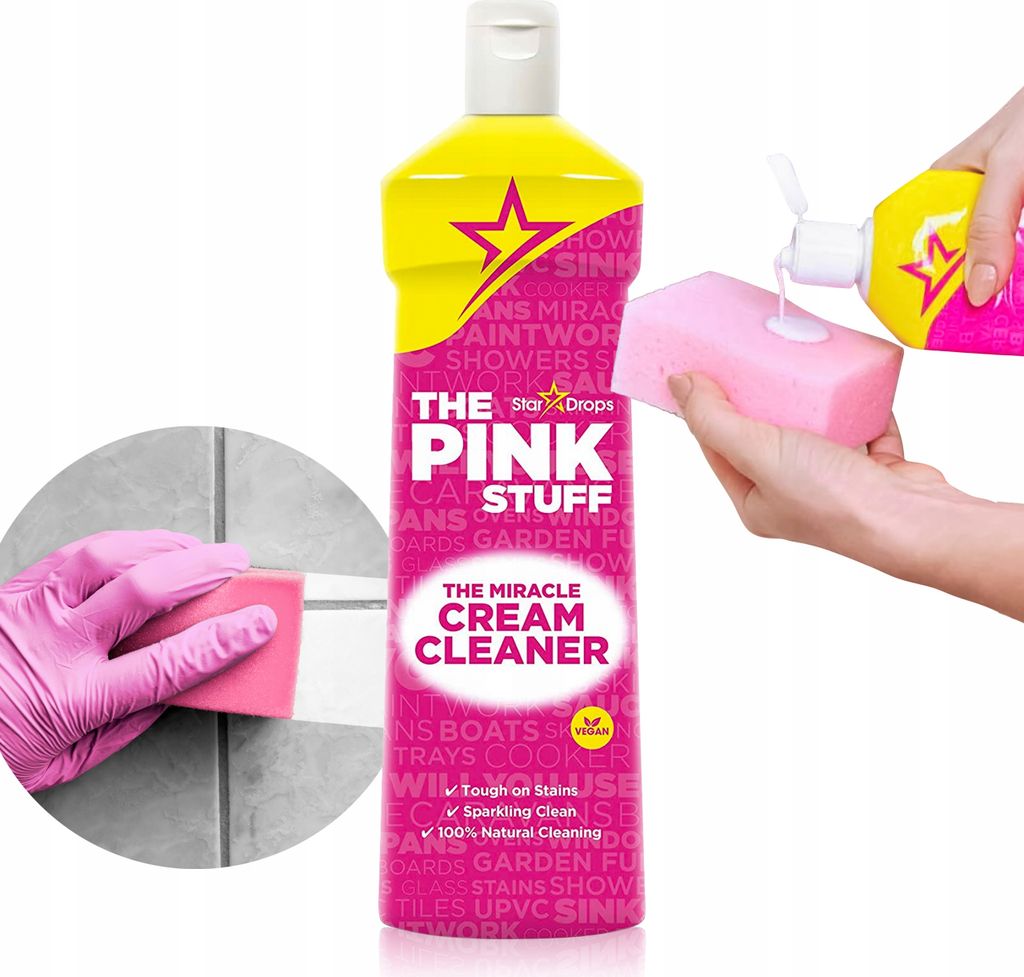 The Pink Stuff Stardrops Reinigungs- und Produktbild 