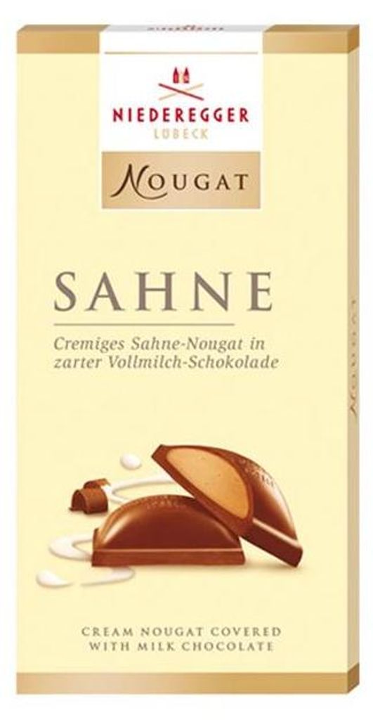Niederegger Nougat Schokolade Sahne Vollmilch Schokolade Produktbild 