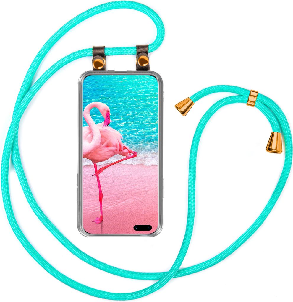 UMHÄNGEHÜLLE + KORDEL für Huawei P40 Pro / P40 Pro+, Farbe:Mint Türkis