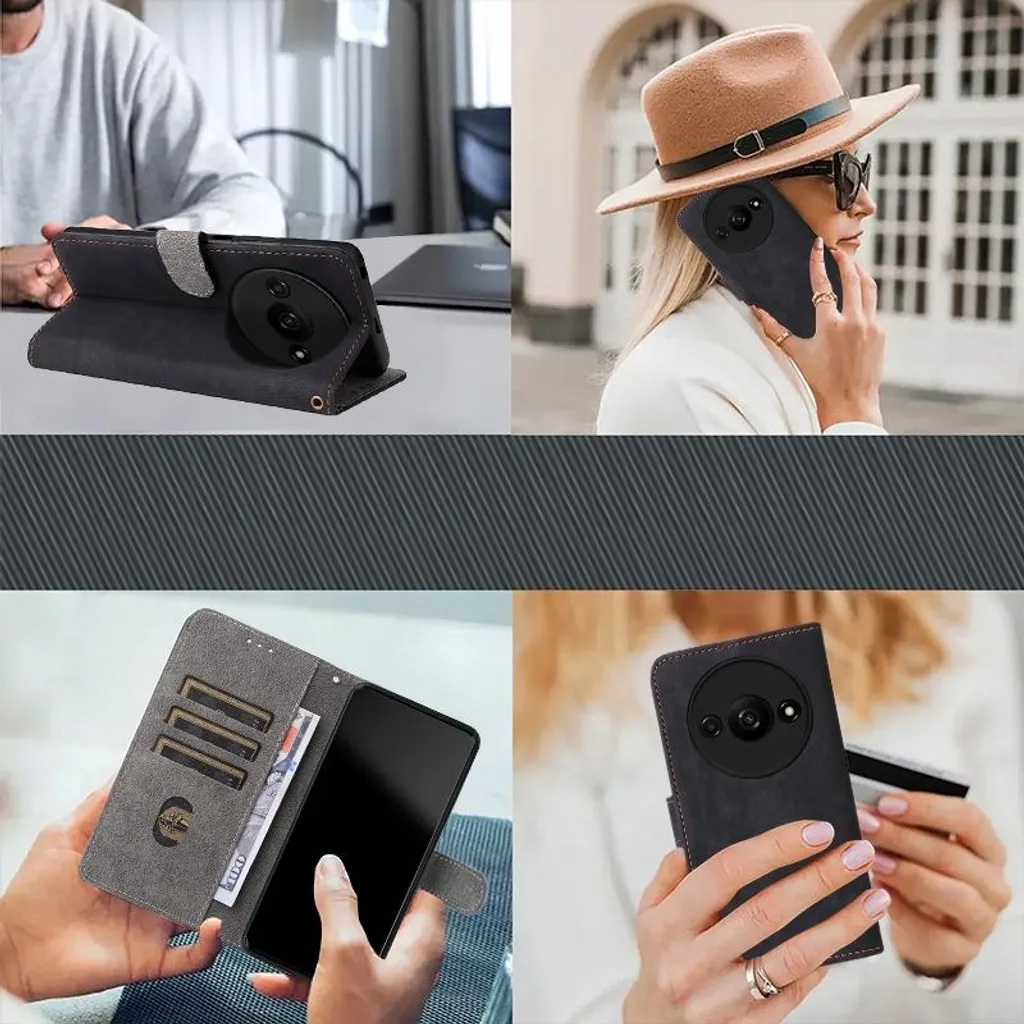 Cover Portafoglio Xiaomi Redmi A3 Viola | RFID Blocking & Glamour - 7
