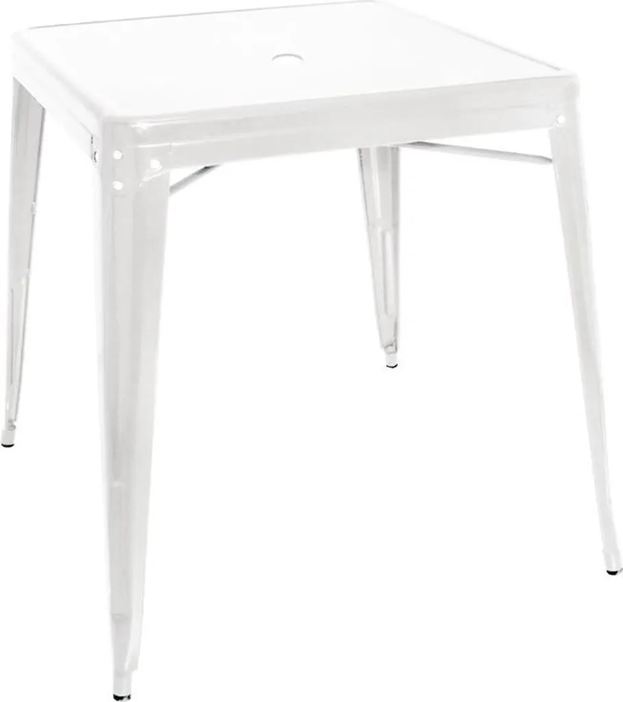 Tavolino da Caffè Bolero Bistro Bianco 66x66cm - Stile Urban