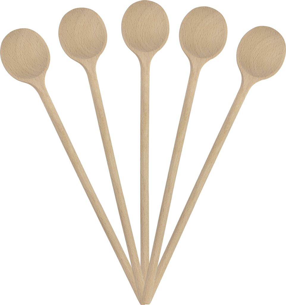 Holzkochlöffel Kochlöffel Holzlöffel 35 cm rund 100 Stück