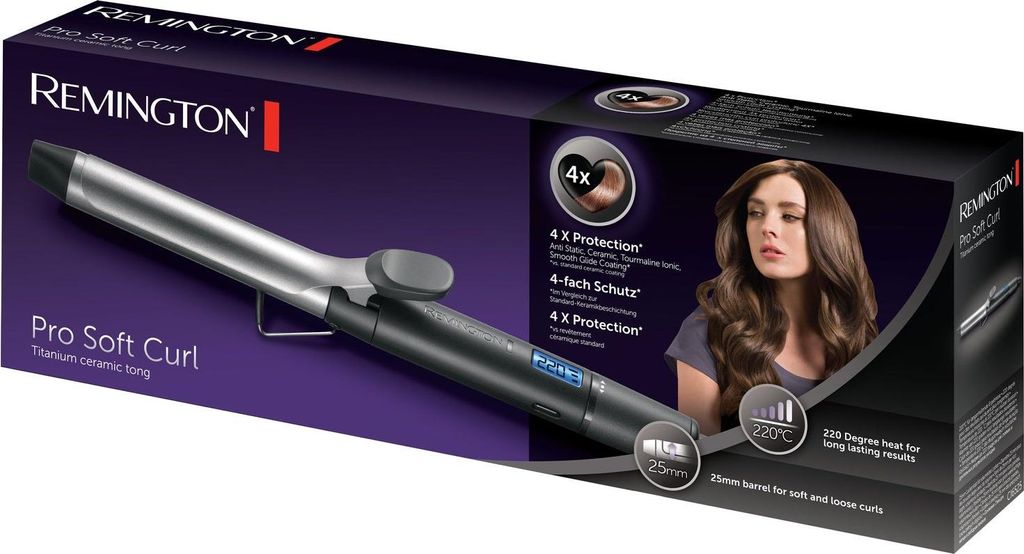 Remington CI 6525, Kulma, Teplé, 130 °C, 220 °C, Černá, 60 Obrázek produktu 