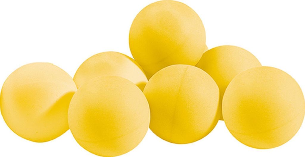 Sunflex Tischtennisbälle - 6 Bälle Gelb | Plastikbälle Non Celluloidbälle Trainingsbälle TT-Bälle Tischtennis Tabletennis TT
