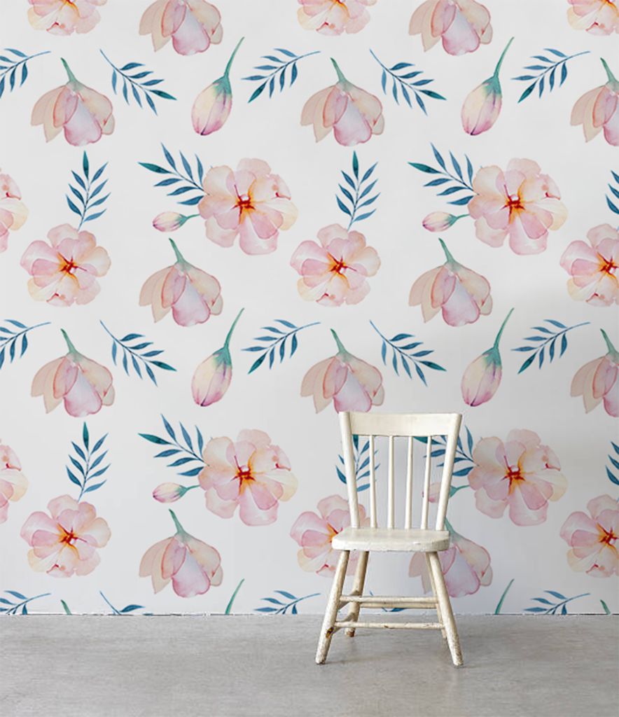 Coloray Fototapete 290x290 cm Vlies-Fototapete - Blumenblätter mit Blumenblumen