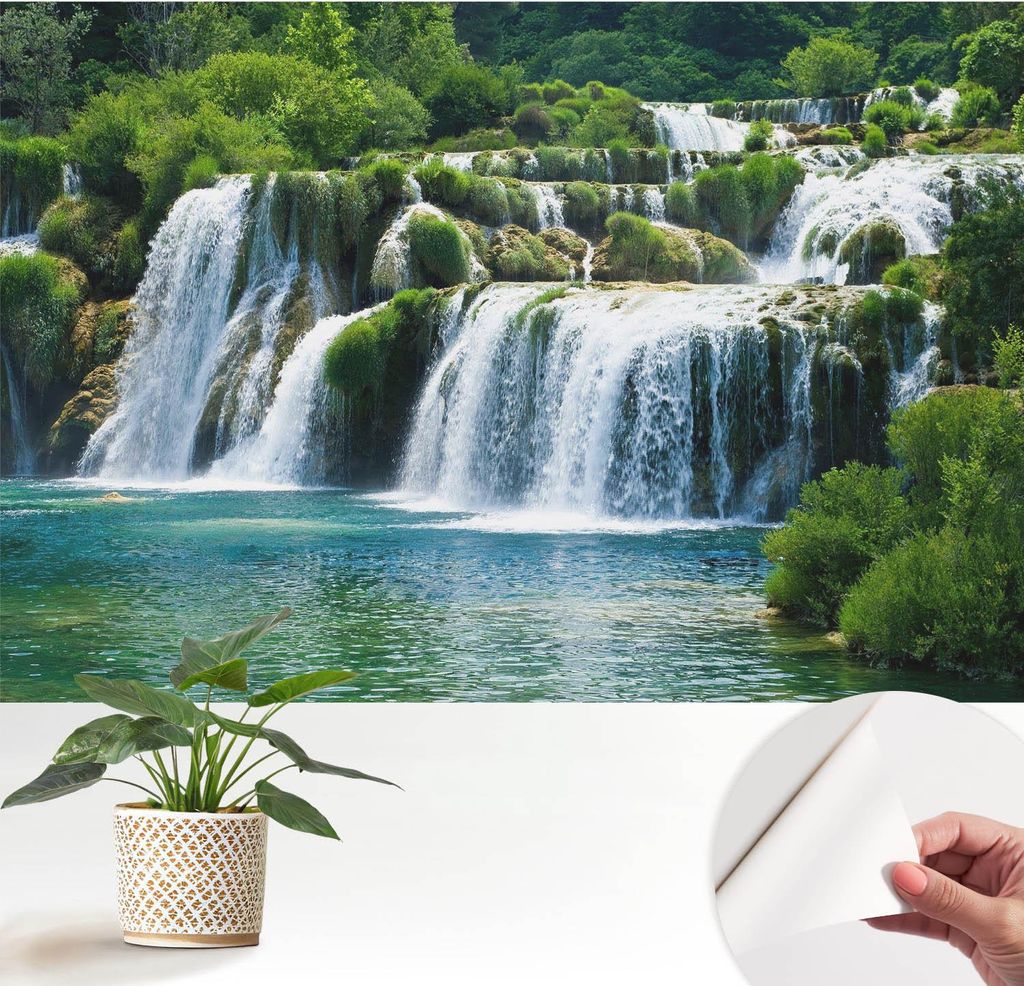 Fototapete selbstklebend - 152x104 cm - Tapete - Wandtapete - Wandbilder - Klebefolie - Dekofolie - Tapete Folie - Wand - Dekoration - Wohnzimmer -...