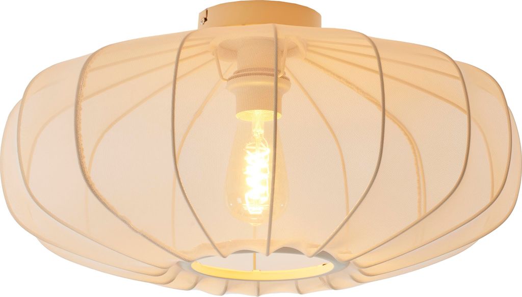 Light & Living - Plafondlamp Plumalia - Beige - Ø50cm Productafbeelding 