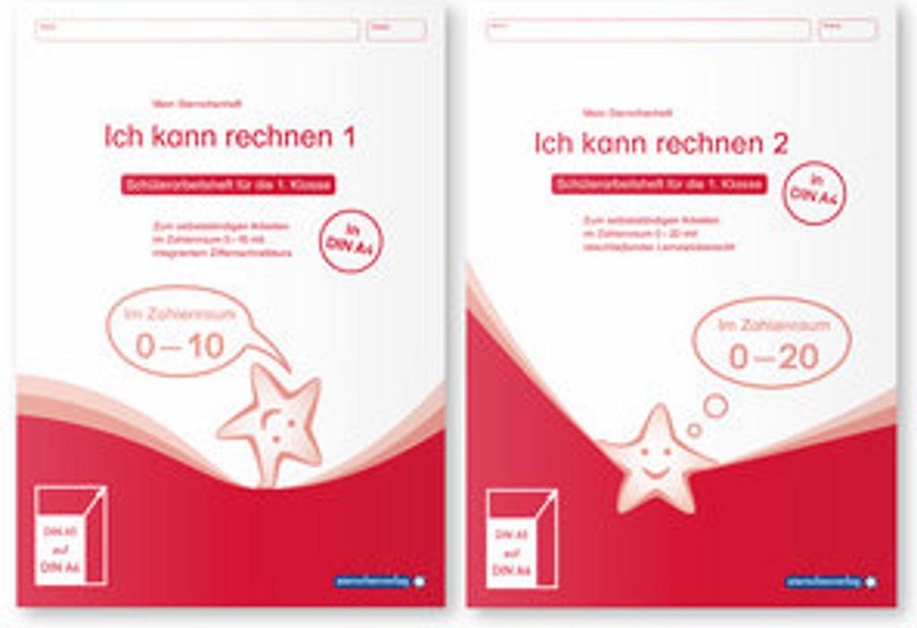Ich kann rechnen 1 und 2 - Ausgabe in A4 - Immagine del prodotto 
