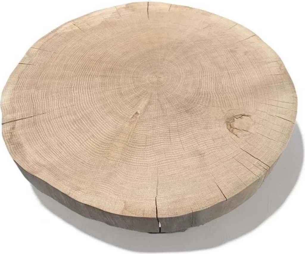 Coupe de chêne massif pour plateau de table basse DIY et décoration