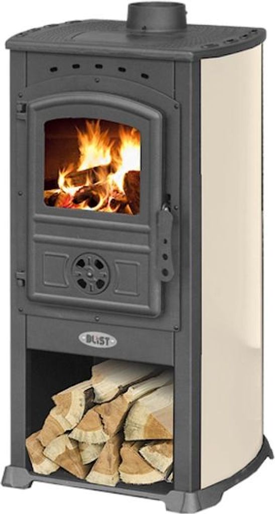 Kaminofen BLIST MODENA Beige + Zubehör Produktbild 