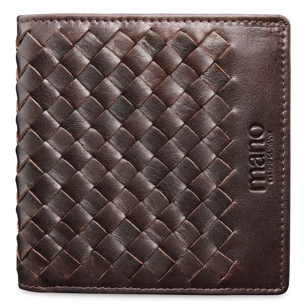 Portafoglio Uomo mano Don Luca Small Dark Brown - Vera Pelle Artigianale