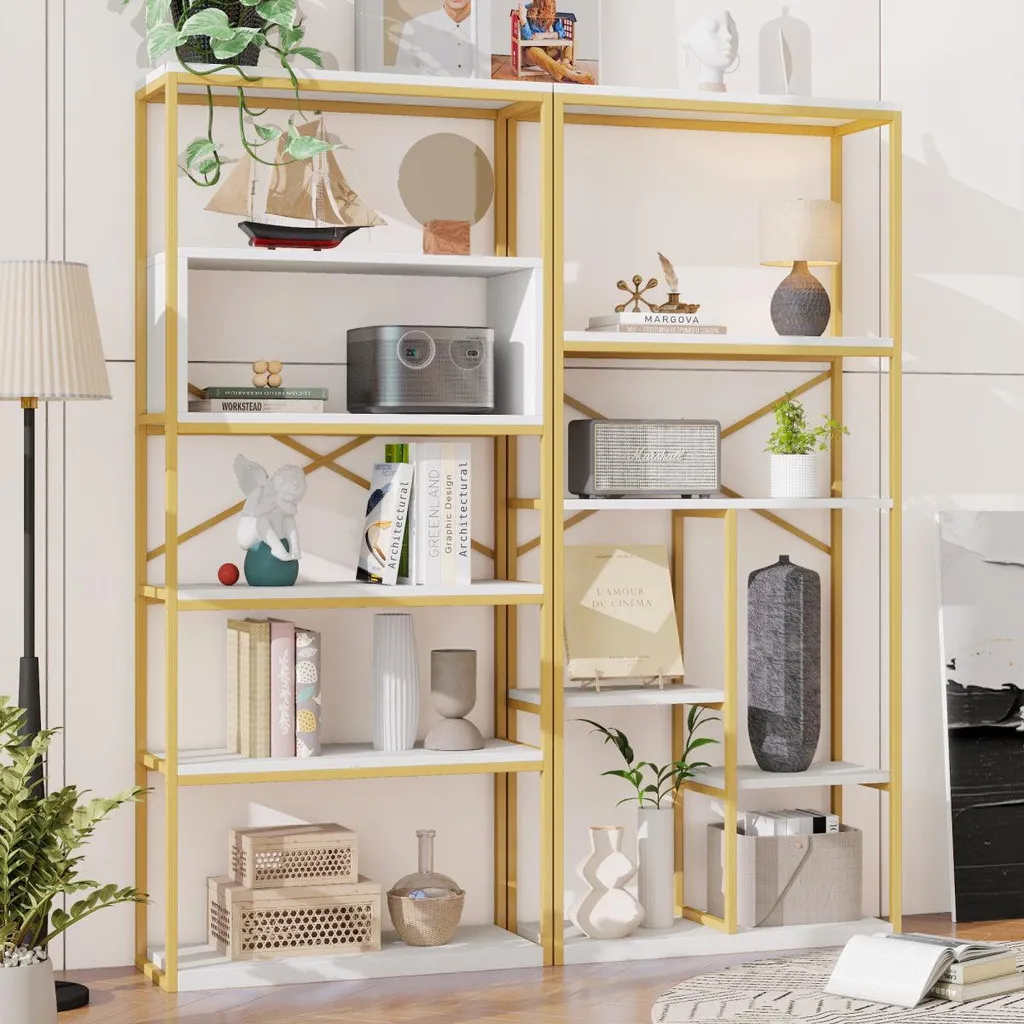 Étagère bibliothèque robuste et facile à monter - Solution rangement 180cm - 4