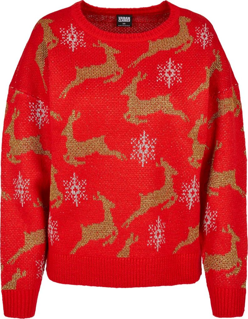 Urban Classics Ladies - Oversized Christmas Sweater - XS