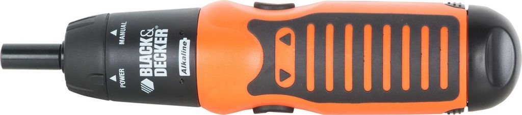 A Black & Decker battery-powered screwdriver set.